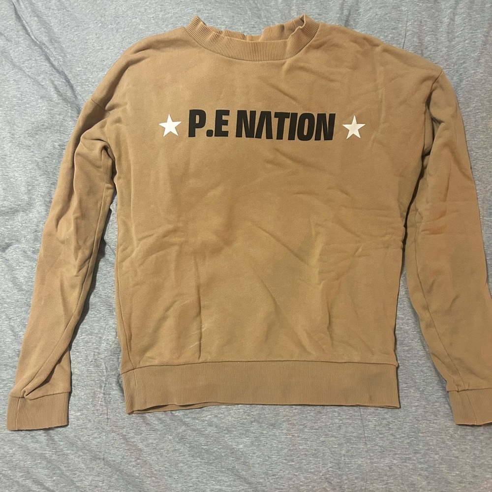 P.E Nation Brown Crewneck Sweater